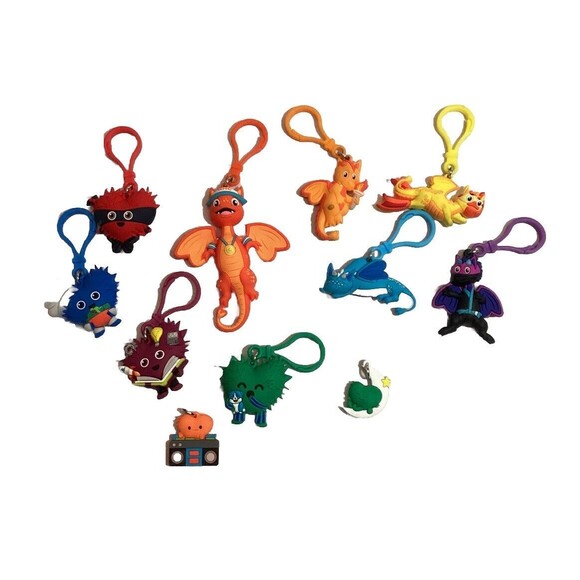 American Heart Association Kids Heart Challenge Keychains Lot Piece AHA Dragons - Picture 3 of 16